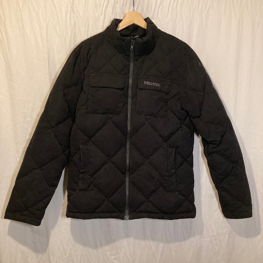 Marmot Womens Black Quilted Down Puffer Jacket Amangiri Resort Size Medium